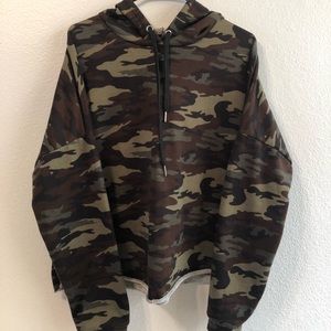 Rue21 Camo Cropped Hoodie